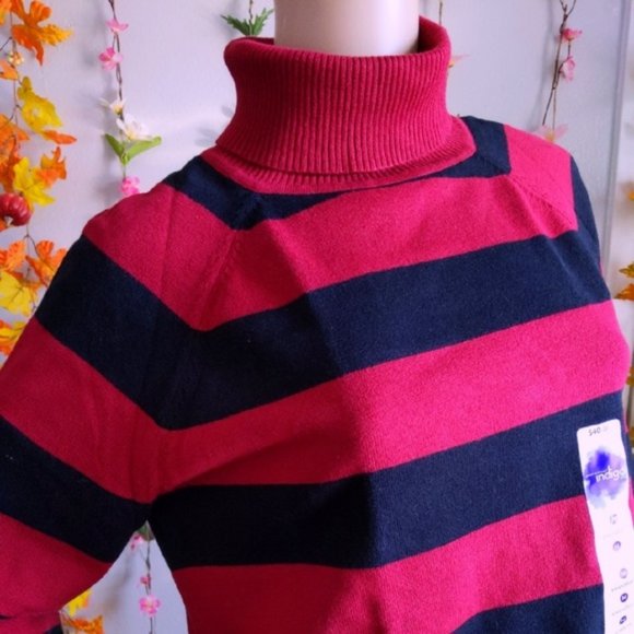 NWT TURTLE NECK SWEATER INDIGO - Picture 6 of 8